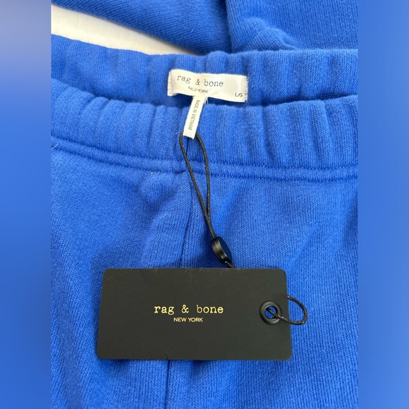 Rag & Bone French Terry Jogger Sweatpants Size Large NWT Blue - Picture 3 of 4